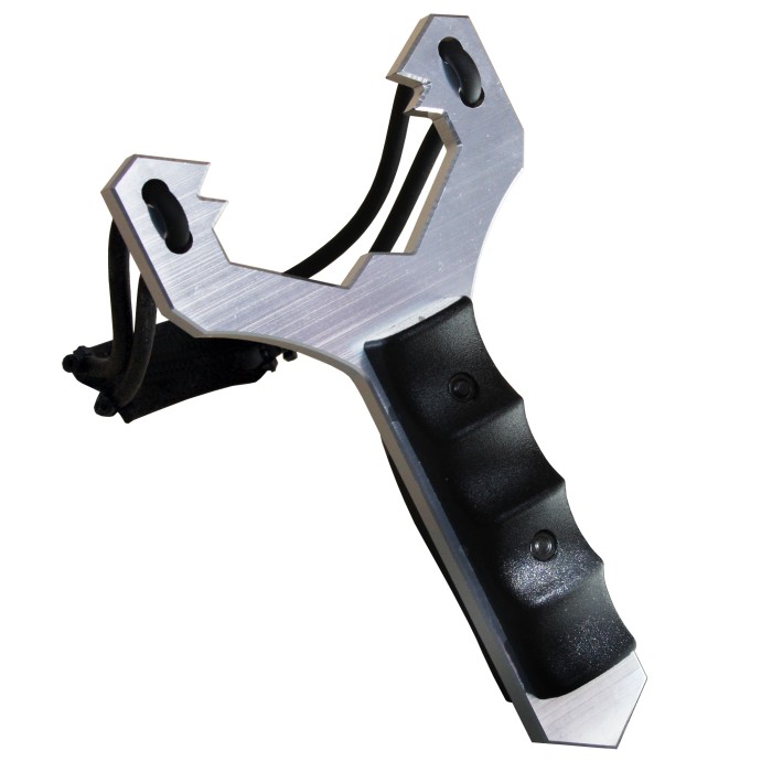 Power slingshot Silver sling made of metal